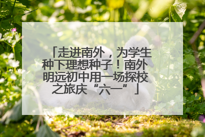 走进南外，为学生种下理想种子！南外明远初中用一场探校之旅庆“六一”