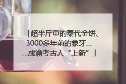 超半斤重的秦代金饼、3000多年前的象牙……成渝考古人“上新”