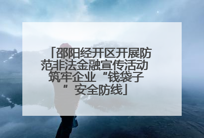 邵阳经开区开展防范非法金融宣传活动 筑牢企业“钱袋子”安全防线