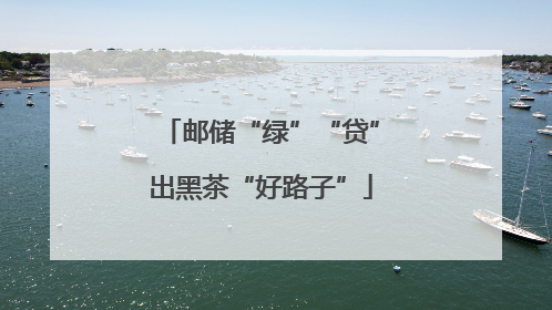 邮储“绿”“贷”出黑茶“好路子”