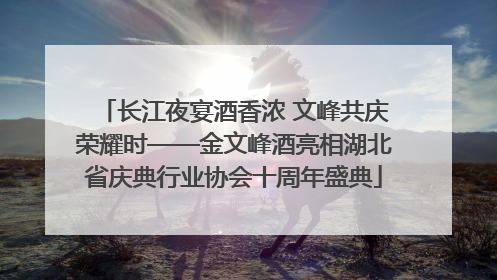 长江夜宴酒香浓 文峰共庆荣耀时——金文峰酒亮相湖北省庆典行业协会十周年盛典
