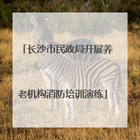 长沙市民政局开展养老机构消防培训演练