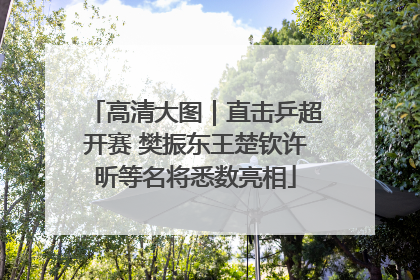 高清大图｜直击乒超开赛 樊振东王楚钦许昕等名将悉数亮相