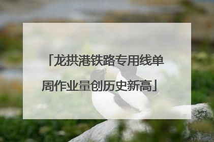 龙拱港铁路专用线单周作业量创历史新高