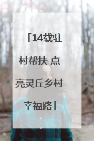 14载驻村帮扶 点亮灵丘乡村幸福路