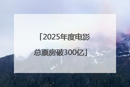 2025年度电影总票房破300亿