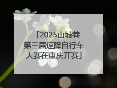 2025山城巷第三届速降自行车大赛在重庆开赛
