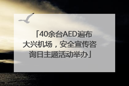 40余台AED遍布大兴机场，安全宣传咨询日主题活动举办